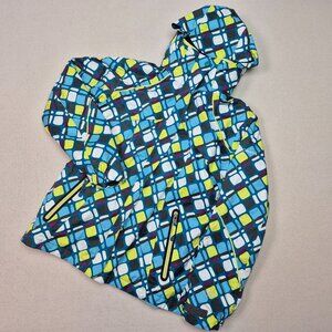 Columbia Unisex 3 in 1 Ski Winter Coat Removable Fleece Blue/Green Sz 14/16